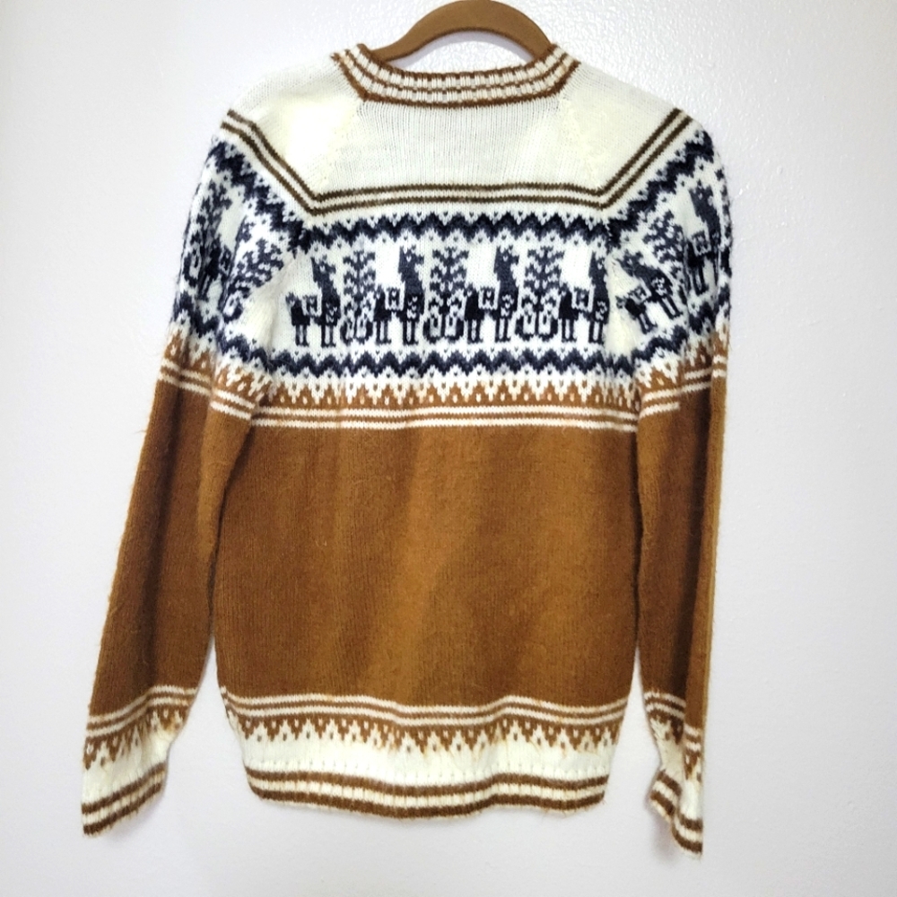 Handmade Alpaca Wool Sweater size S